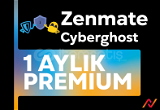 1 Month Zenmate Cyberghost Premium Account