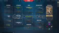 1 BIÇAK 8 VANDAL 32 SKİNLİ DOLU HESAP