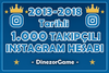 1 BİN TAKİPÇİLİ ESKİ TARİHLİ İNSTAGRAM HESABI