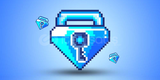 1 BLUE GEM LOCK