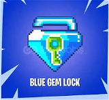 1 Blue gem lock