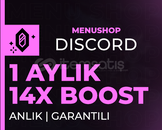 ⭐ 1 AYLIK 14X SERVER BOOST/GARANTİLİ