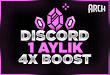 ⭐1 DAKİKADA⭐ 1 AYLIK 4X SERVER BOOST/GARANTİLİ