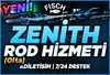 ⭐[10 SANİYEDE!]⭐FİSCH ZENİTH ROD HİZMET