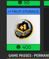 +1 fruit storage 