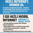 1 GB Hızlı Mobil İnternet – Güvenli & Anında 