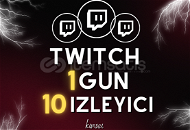 1 GÜN 10 Twitch CANLI İZLEYİCİ ⭐