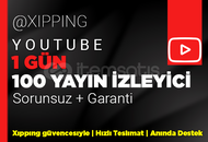 1 GÜN | 100 CANLI İZLEYİCİ YOUTUBE 