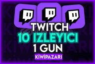 ⭐️[1 GÜN] TWITCH 10 CANLI İZLEYİCİ