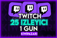 ⭐️[1 GÜN] TWITCH 25 CANLI İZLEYİCİ