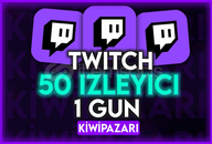 ⭐️[1 GÜN] TWITCH 50 CANLI İZLEYİCİ