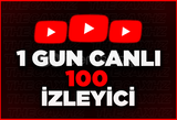 ⭐1 GÜN Youtube 100 CANLI İZLEYİCİ ⭐