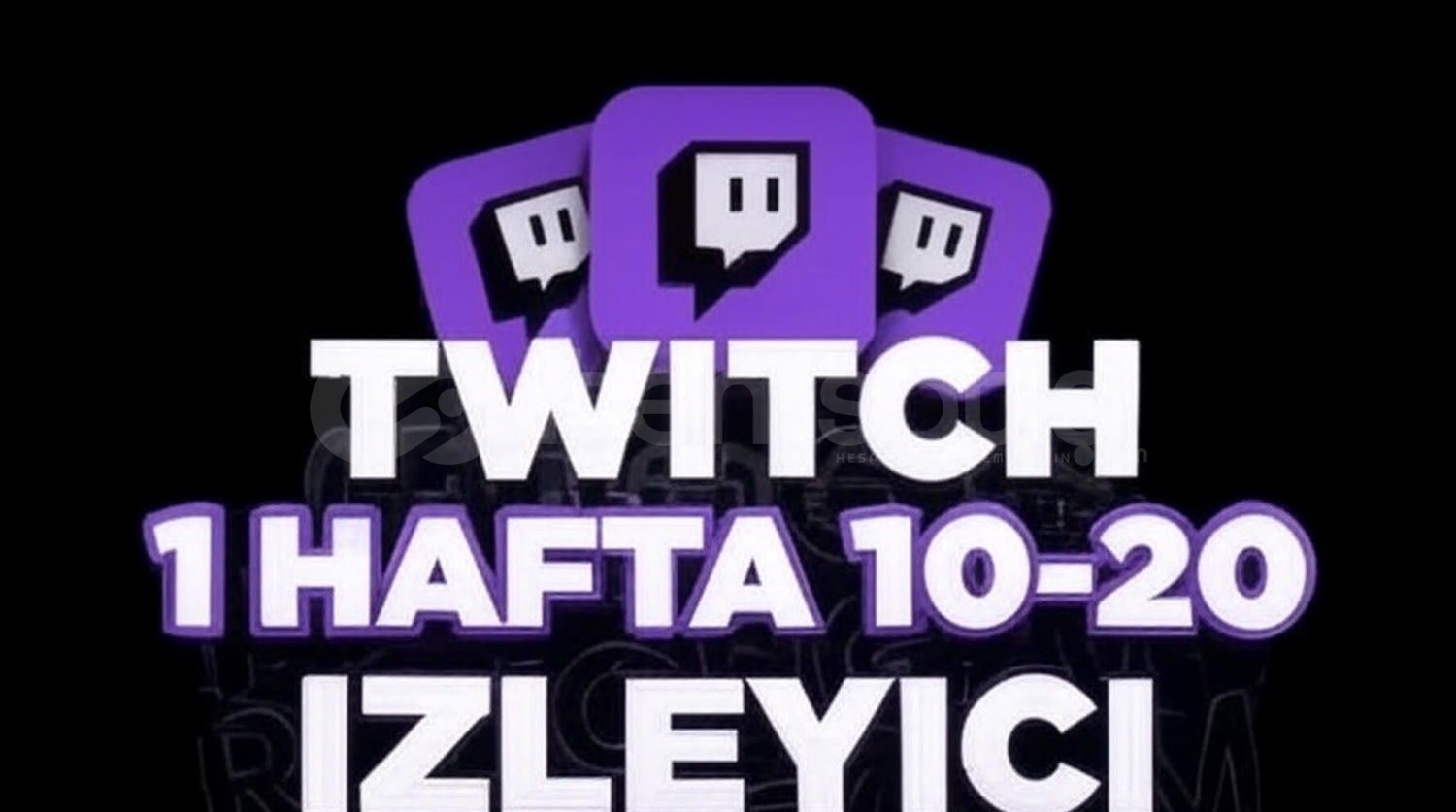 ( 1 Hafta ) 10-20 Canlı İzleyici Twitch ( 1 Hafta ) 10-20 Canlı İzleyici Twitch