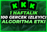 ⭐[1 Hafta - 100 Gerçek İzleyici]+ALGORİTMA⭐