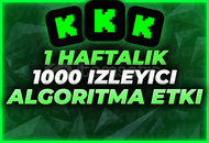 ⭐[1 Hafta - 1000 Gerçek İzleyici]+ALGORİTMA⭐