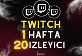 1 HAFTA 20 Twitch CANLI İZLEYİCİ ⭐