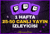 ⭐[1 HAFTA] 25-50 CANLI İZLEYİCİ⭐