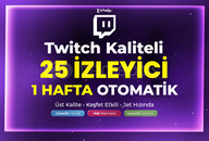 1 Hafta - 25 Canlı Yayın İzleyici | Garanti 1 Hafta - 25 Canlı Yayın İzleyici | Garanti