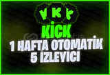 ⭐[1 HAFTA] 5 KİCK CANLI İZLEYİCİ (OTOMATİK!)