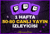 ⭐[1 HAFTA] 50-80 CANLI İZLEYİCİ⭐