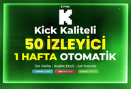 1 Hafta - 50 Canlı Yayın İzleyici - Garanti 1 Hafta - 50 Canlı Yayın İzleyici - Garanti