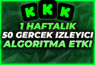 ⭐[1 Hafta - 50 Gerçek İzleyici]+ALGORİTMA⭐
