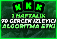 ⭐[1 Hafta - 70 Gerçek İzleyici]+ALGORİTMA⭐