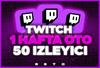 ⭐ 1 HAFTA OTO 50 İZLEYİCİ TWITCH ⭐