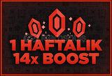 1 Haftalık 14x BOOST - %25 indirimli