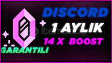 1 Aylık 14x Discord Boost | Hızlı &Güvenilir
