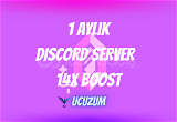 1 Aylık 14x Discord Server Boost