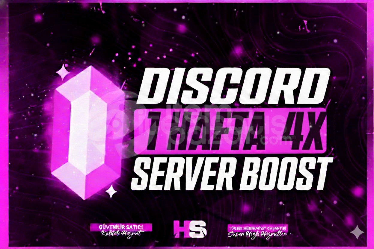 1 Haftalık 4x Server Boost 1 Haftalık 4x Server Boost