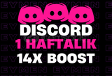 ⭐[1 HAFTALIK] Discord 14x Boost ⭐