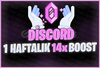 ⭐[1 HAFTALIK] DİSCORD 14X SERVER BOOST +GARANTİ