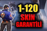 1 ile 120 skin arası hesap Garanti hesaptır 