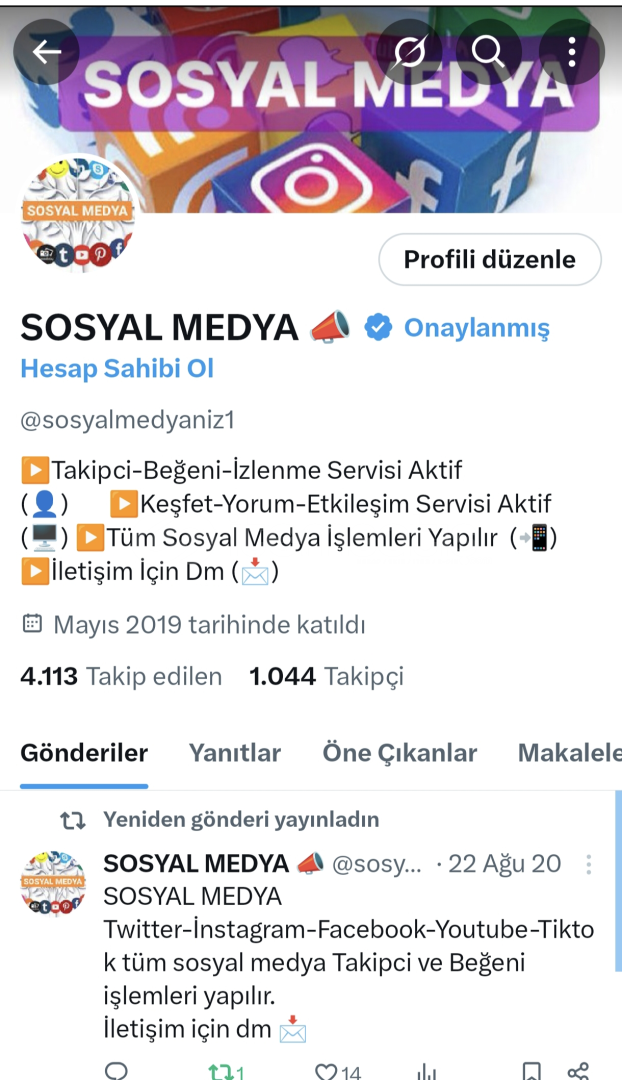 1 K ORGANİK HESAP 1 K ORGANİK HESAP