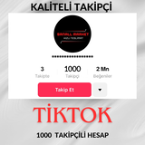 ⭐1 K TİKTOK HESAP 7 24 DESTEK TESLİM⭐