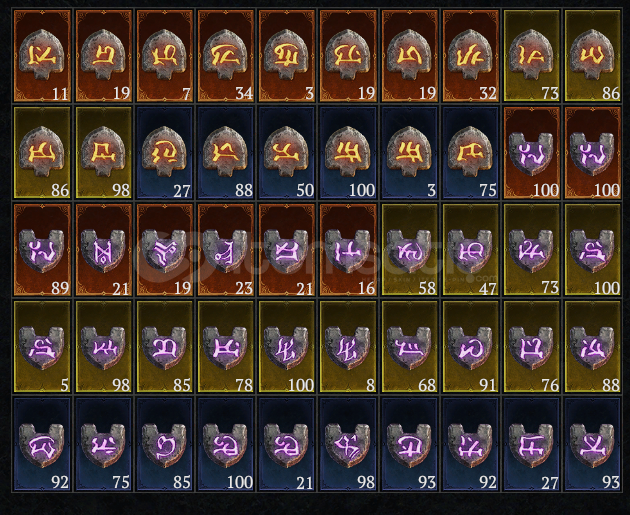 1 KASA RÜN MATERYALLERİ - Ebedi diyar  1 KASA RÜN MATERYALLERİ - Ebedi diyar