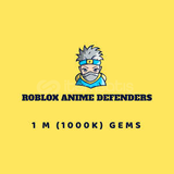  1 M (1000K) Gems Anime Defenders 