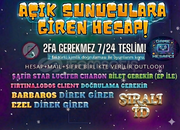 1 MAIL X100 ID AÇIK SUNUCULARA GİREN HESAP