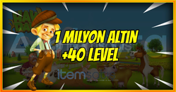 ⚡1 MİLYON ALTIN +40 LEVEL⚡SINIRLI STOK