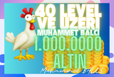 1 MİLYON ALTIN 40 LEVEL VE ÜZERİ | HAYDAY