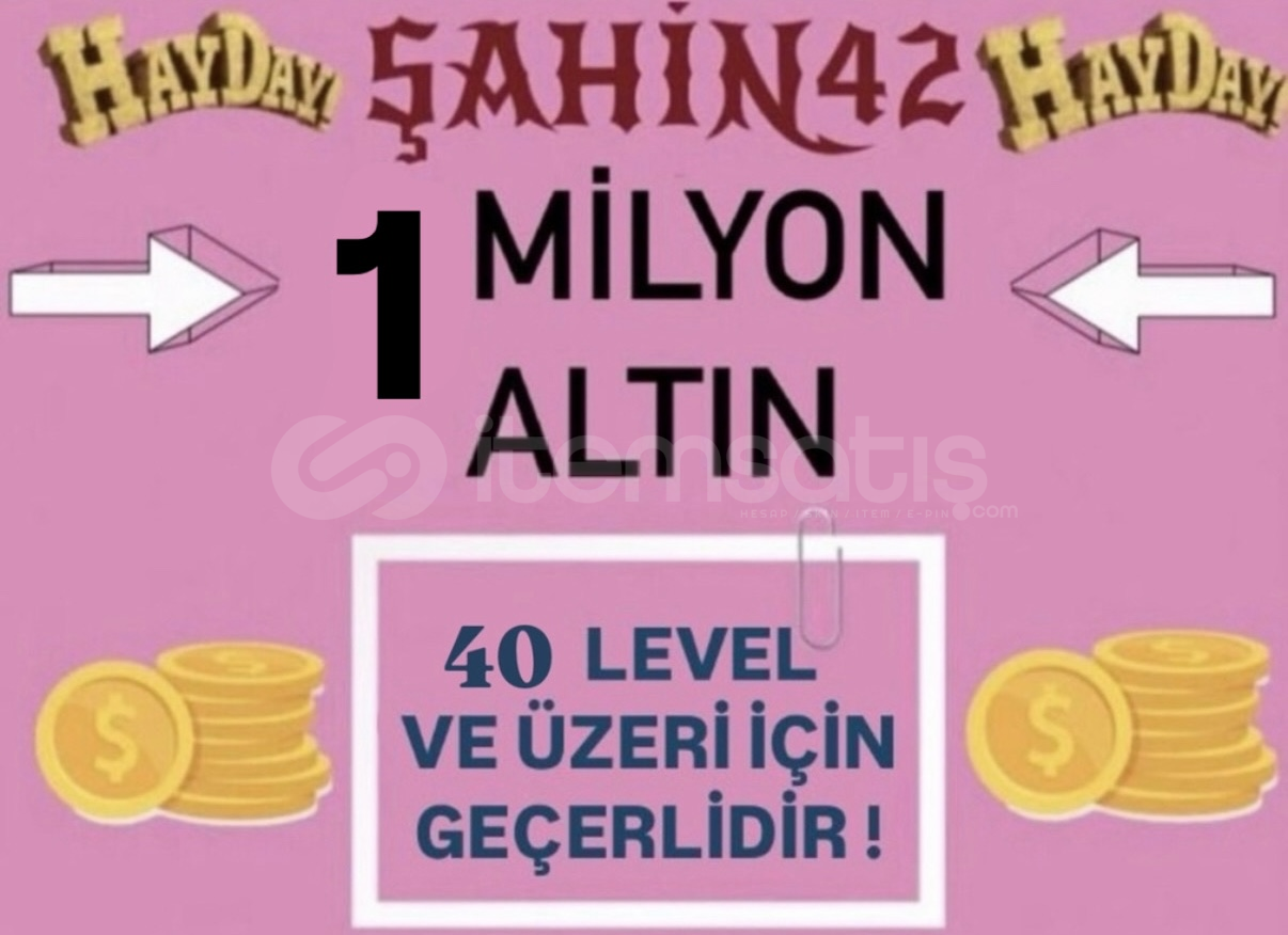 1 MİLYON ALTIN ( 40 +LVL) 1 MİLYON ALTIN ( 40 +LVL)