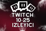 1 SAAT 10-25 Twitch CANLI İZLEYİCİ