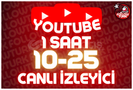 ⭐ 1 Saat 10-25 Youtube Canlı İzleyici ⭐