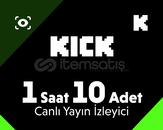 [ 1 Saat ] 10 İzleyici - Kick Canlı İzleyici