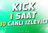 1 SAAT 10 KICK CANLI IZLEYICIİ