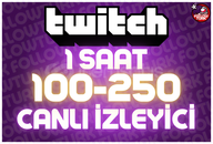 ⭐ 1 Saat 100-250 Canlı İzleyici ⭐