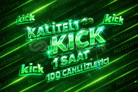 ⭐1 Saat 100 Canlı İzleyici - Kick Trend Ol