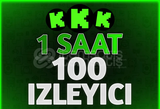 ⭐ 1 Saat 100 Canlı Yayın İzleyici - Kick